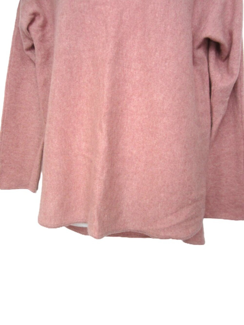 Charter Club Luxury Sz M 100% Cashmere Sweater Dusty Mauve Pink Boat Neck Tunic - Picture 4 of 12